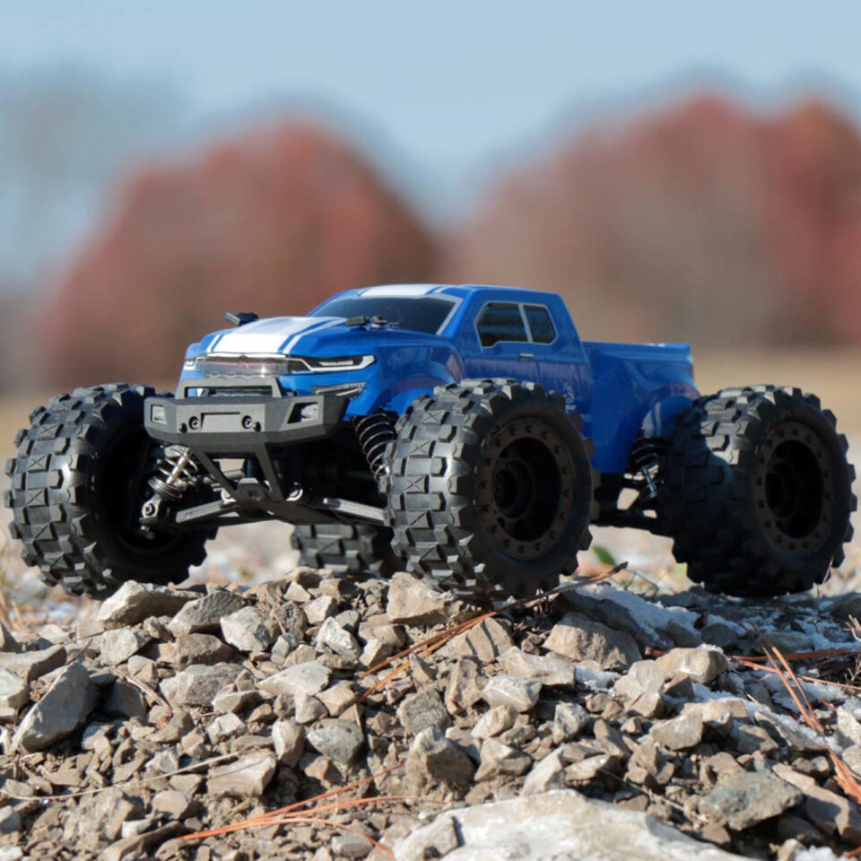 Redcat Racing Volcano-16 1/16 Scale RTR R/C Brushed Electric Monster Truck Blue