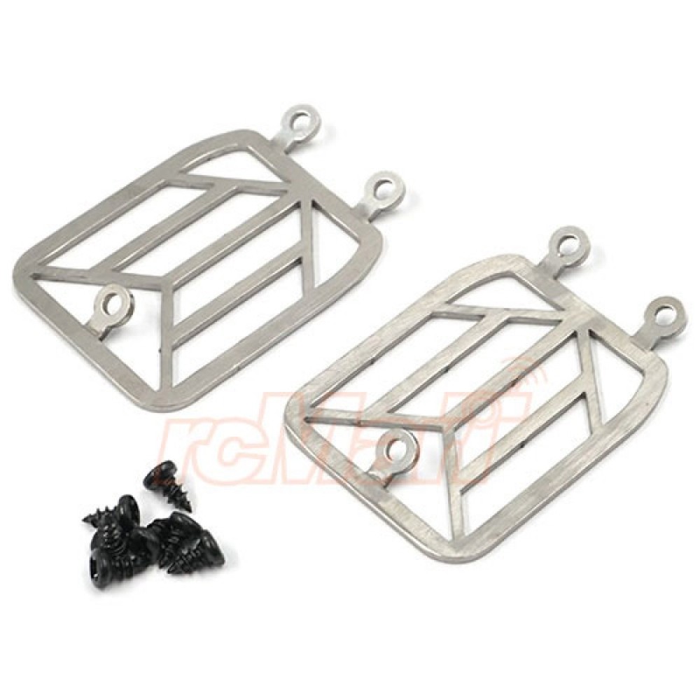 Griglia A LED In Metallo Nero Per Traxxas TRX-4 – Copri Fanale Anteriori Per Auto RC Crawler 1:10