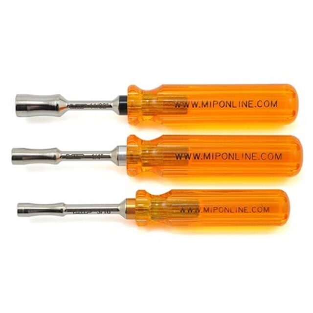 MIP Nut Driver Wrench Set, SAE Standard (3), 3/16", 1/4", & 11/32" (#9505)