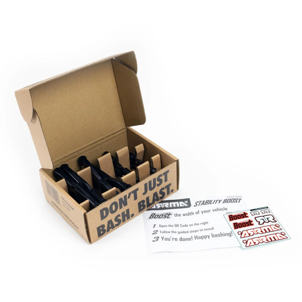 boost box performance Arrma Wide Track Arm Upgrade Set Boost Box (ARA230008) Fits Granite/Vorteks